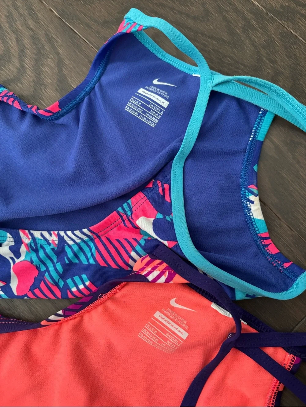 Worn once - Nike girl’s swimsuit, size 24 / 8
